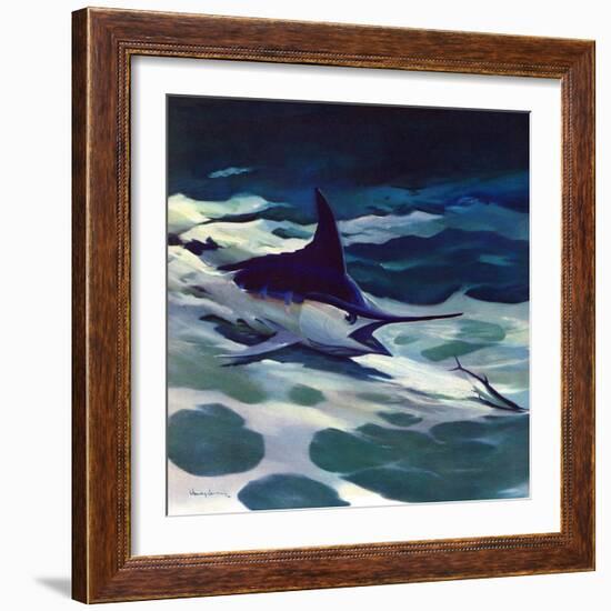 "Swordfish," February 28, 1942-William Goadby Lawrence-Framed Giclee Print