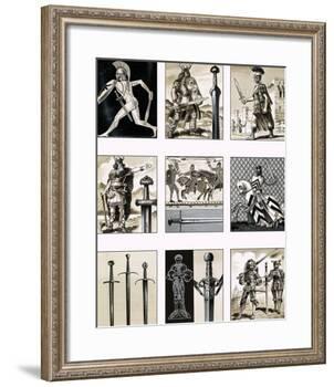 Swords - Fighting Blades of Europe-Dan Escott-Framed Giclee Print