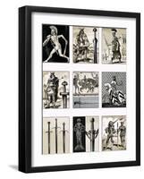 Swords - Fighting Blades of Europe-Dan Escott-Framed Giclee Print