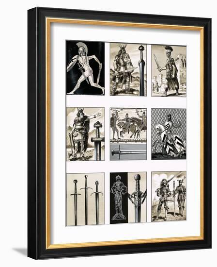 Swords - Fighting Blades of Europe-Dan Escott-Framed Giclee Print