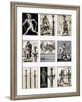 Swords - Fighting Blades of Europe-Dan Escott-Framed Giclee Print