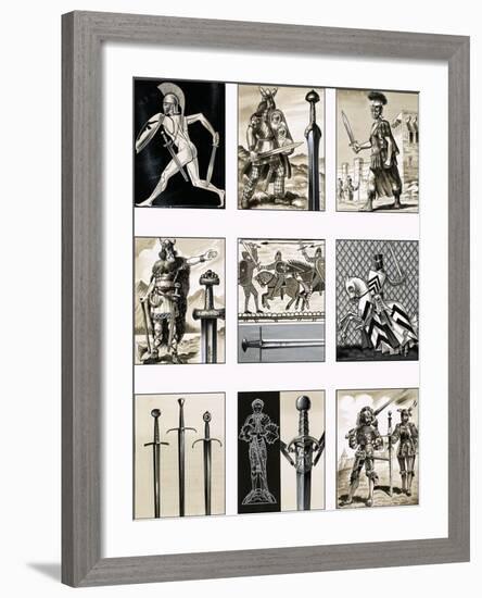 Swords - Fighting Blades of Europe-Dan Escott-Framed Giclee Print