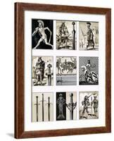 Swords - Fighting Blades of Europe-Dan Escott-Framed Giclee Print