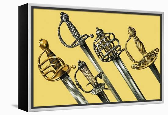 Swords-Dan Escott-Framed Premier Image Canvas
