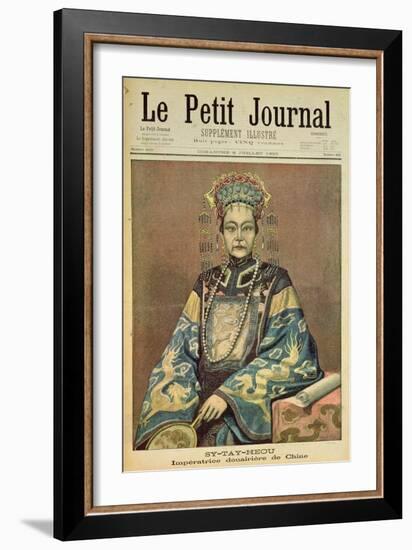 Sy-Tay-Heou, Empress of China, Title Page from 'Le Petit Journal', 8 July 1900-null-Framed Giclee Print