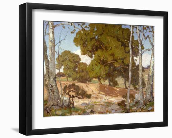 Sycamores and Oaks-William Wendt-Framed Art Print