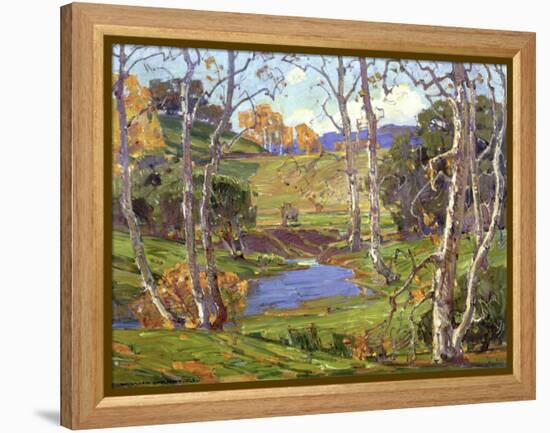 Sycamores-William Wendt-Framed Stretched Canvas