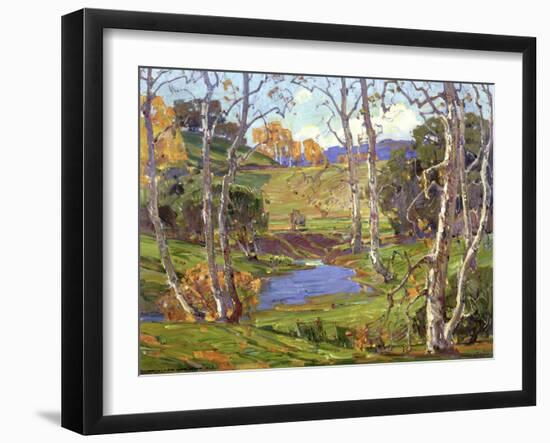 Sycamores-William Wendt-Framed Art Print