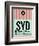 SYD Sydney Luggage Tag 1-NaxArt-Framed Art Print