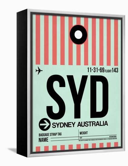 SYD Sydney Luggage Tag 1-NaxArt-Framed Stretched Canvas