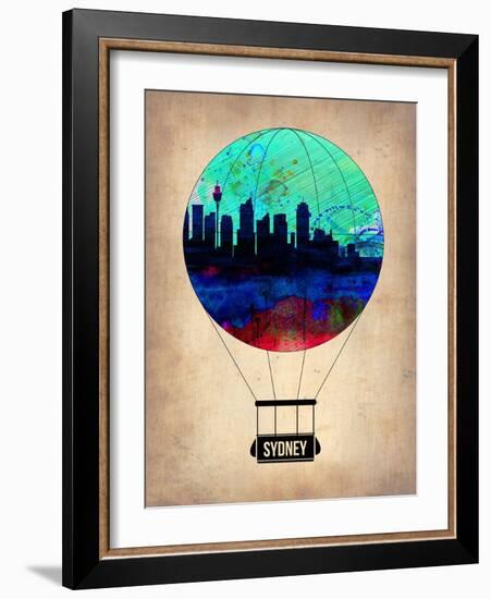 Sydney Air Balloon-NaxArt-Framed Art Print