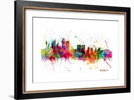 Sydney Australia Skyline-Michael Tompsett-Framed Art Print