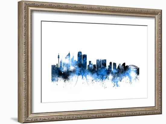 Sydney Australia Skyline-Michael Tompsett-Framed Art Print