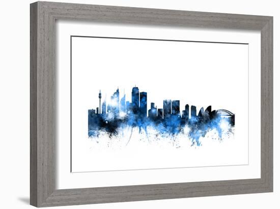 Sydney Australia Skyline-Michael Tompsett-Framed Art Print