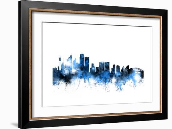 Sydney Australia Skyline-Michael Tompsett-Framed Art Print