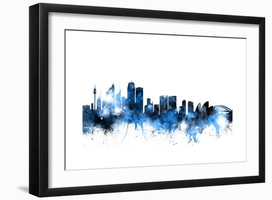 Sydney Australia Skyline-Michael Tompsett-Framed Art Print