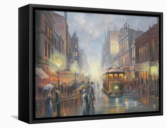 Sydney by Gaslight-John Bradley-Framed Premier Image Canvas