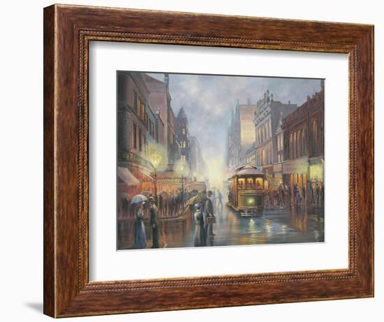 Sydney by Gaslight-John Bradley-Framed Giclee Print