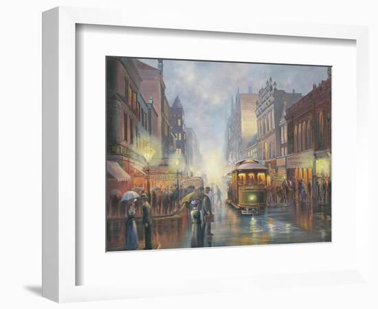 Sydney by Gaslight-John Bradley-Framed Giclee Print