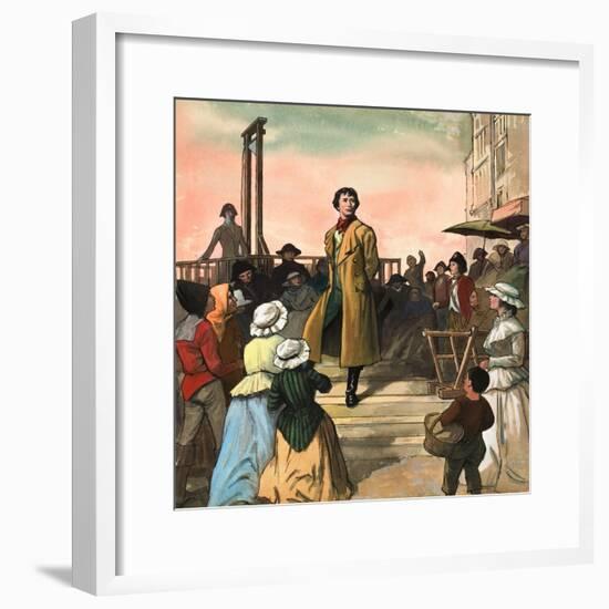 Sydney Carton, from 'A Tale of Two Cities' by Charles Dickens-Ralph Bruce-Framed Giclee Print