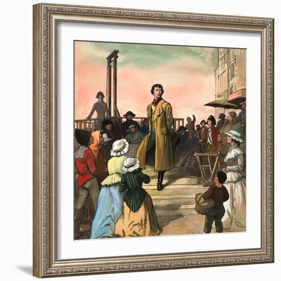 Sydney Carton, from 'A Tale of Two Cities' by Charles Dickens-Ralph Bruce-Framed Giclee Print