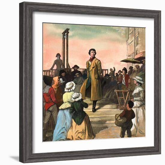 Sydney Carton, from 'A Tale of Two Cities' by Charles Dickens-Ralph Bruce-Framed Giclee Print