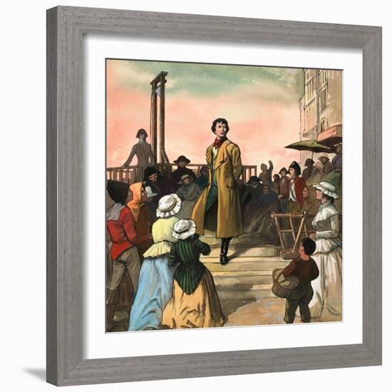 Sydney Carton, from 'A Tale of Two Cities' by Charles Dickens-Ralph Bruce-Framed Giclee Print