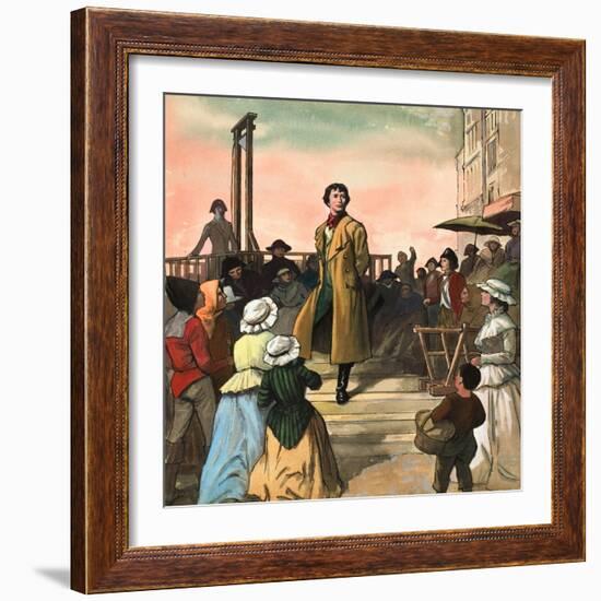 Sydney Carton, from 'A Tale of Two Cities' by Charles Dickens-Ralph Bruce-Framed Giclee Print