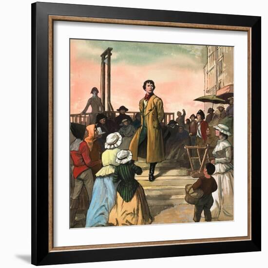 Sydney Carton, from 'A Tale of Two Cities' by Charles Dickens-Ralph Bruce-Framed Giclee Print