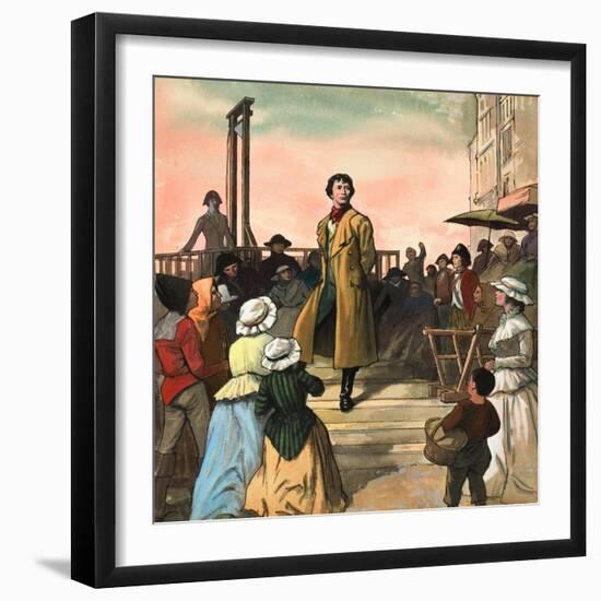 Sydney Carton, from 'A Tale of Two Cities' by Charles Dickens-Ralph Bruce-Framed Giclee Print