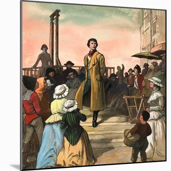 Sydney Carton, from 'A Tale of Two Cities' by Charles Dickens-Ralph Bruce-Mounted Giclee Print