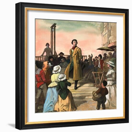 Sydney Carton, from 'A Tale of Two Cities' by Charles Dickens-Ralph Bruce-Framed Giclee Print