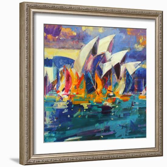 Sydney Flying Colours, 2012-Peter Graham-Framed Premium Giclee Print