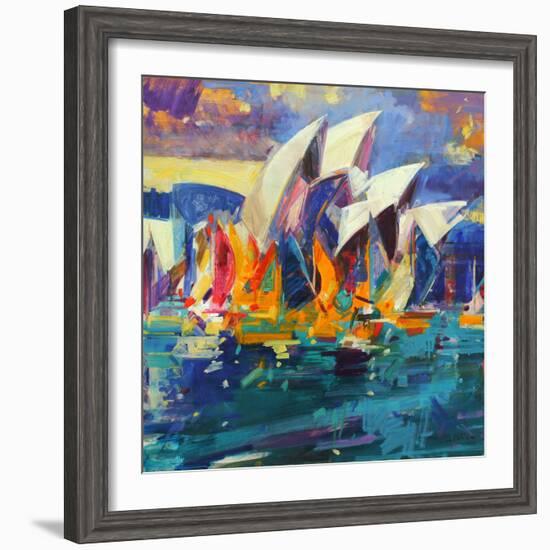 Sydney Flying Colours, 2012-Peter Graham-Framed Giclee Print