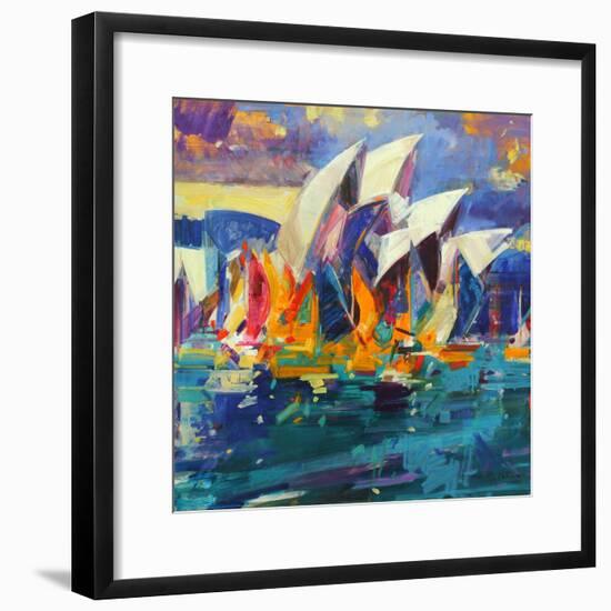 Sydney Flying Colours, 2012-Peter Graham-Framed Giclee Print