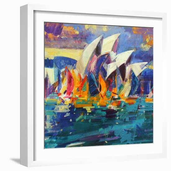 Sydney Flying Colours, 2012-Peter Graham-Framed Giclee Print