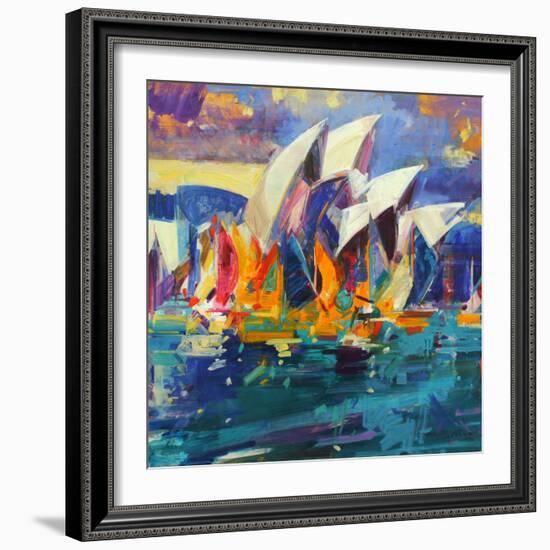 Sydney Flying Colours, 2012-Peter Graham-Framed Giclee Print