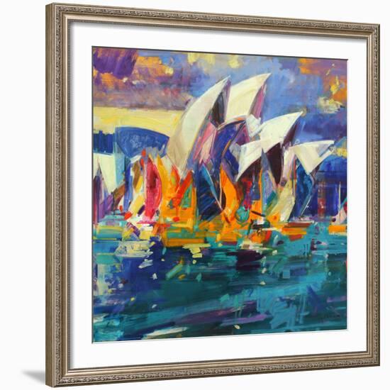 Sydney Flying Colours, 2012-Peter Graham-Framed Giclee Print