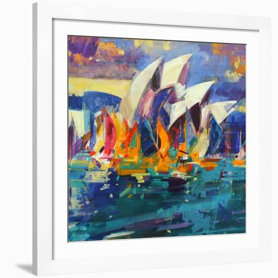 Sydney Flying Colours, 2012-Peter Graham-Framed Giclee Print