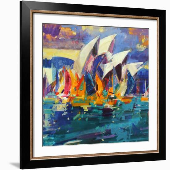 Sydney Flying Colours, 2012-Peter Graham-Framed Giclee Print