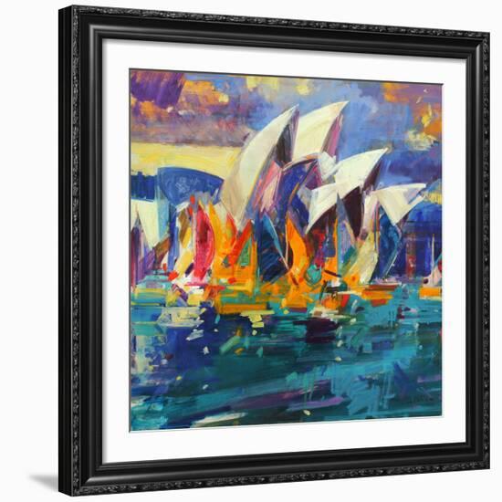 Sydney Flying Colours, 2012-Peter Graham-Framed Giclee Print