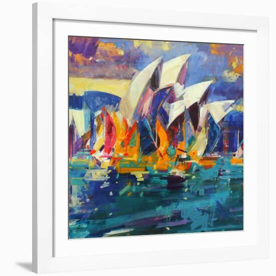 Sydney Flying Colours, 2012-Peter Graham-Framed Giclee Print