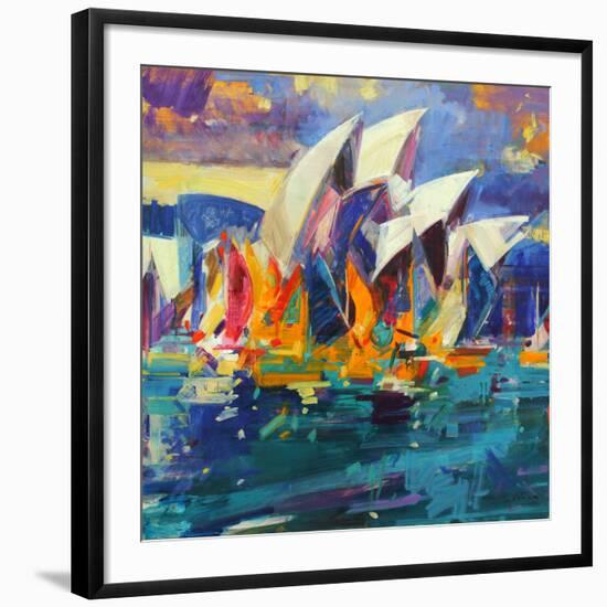 Sydney Flying Colours, 2012-Peter Graham-Framed Giclee Print