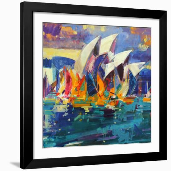 Sydney Flying Colours, 2012-Peter Graham-Framed Giclee Print