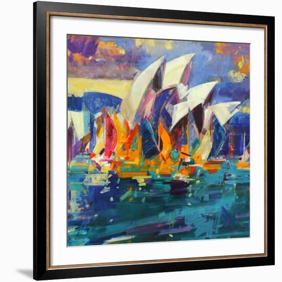 Sydney Flying Colours, 2012-Peter Graham-Framed Giclee Print