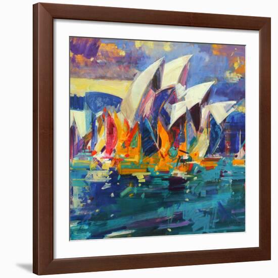 Sydney Flying Colours, 2012-Peter Graham-Framed Giclee Print