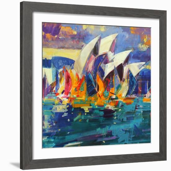 Sydney Flying Colours, 2012-Peter Graham-Framed Giclee Print