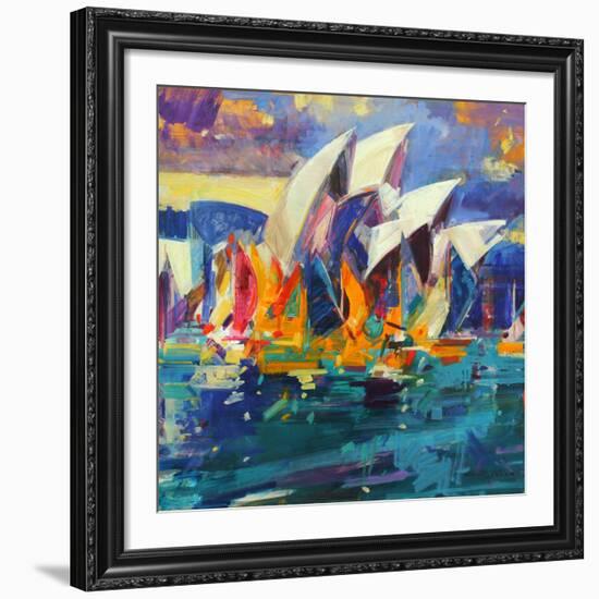 Sydney Flying Colours, 2012-Peter Graham-Framed Giclee Print