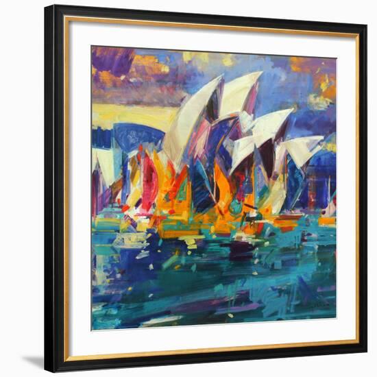 Sydney Flying Colours, 2012-Peter Graham-Framed Giclee Print