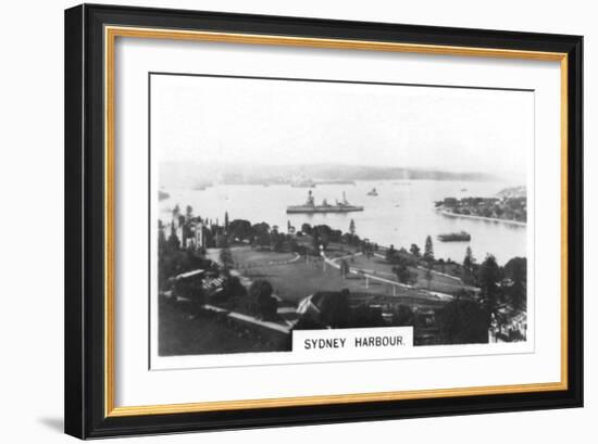 Sydney Harbour, Australia, 1928-null-Framed Giclee Print